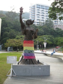 Goddess of Democracy replica at the Chinese University of Hong Kong