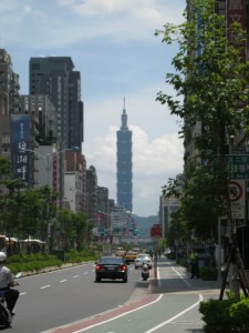 The closest I got to Taipei 101, once the world’s tallest building.