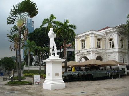 Sir Stamford Raffles surveying his domain