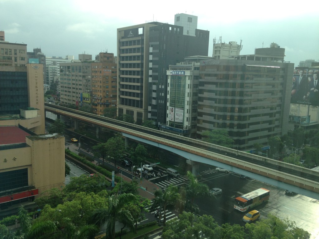 View from my hotel room. I spent a lot of time looking at this intersection.
