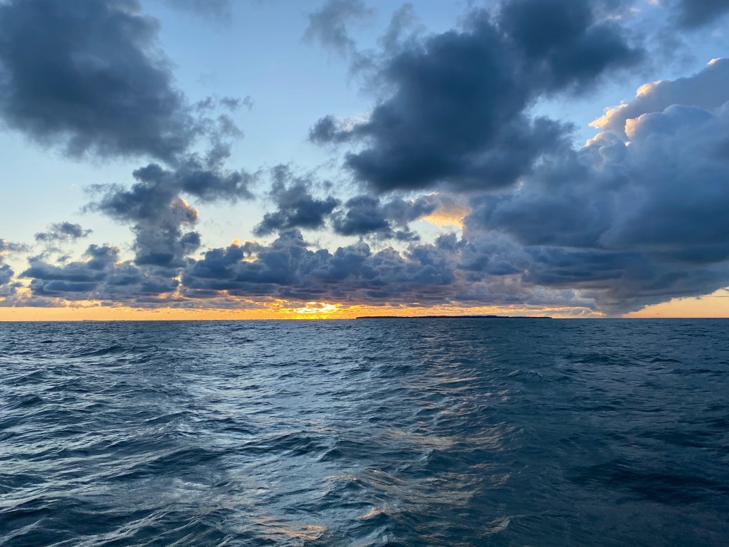 Sunrise over the water